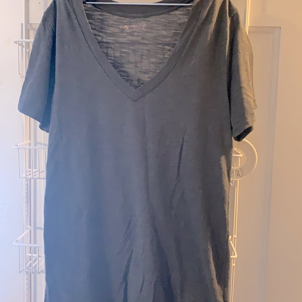 Gray v neck